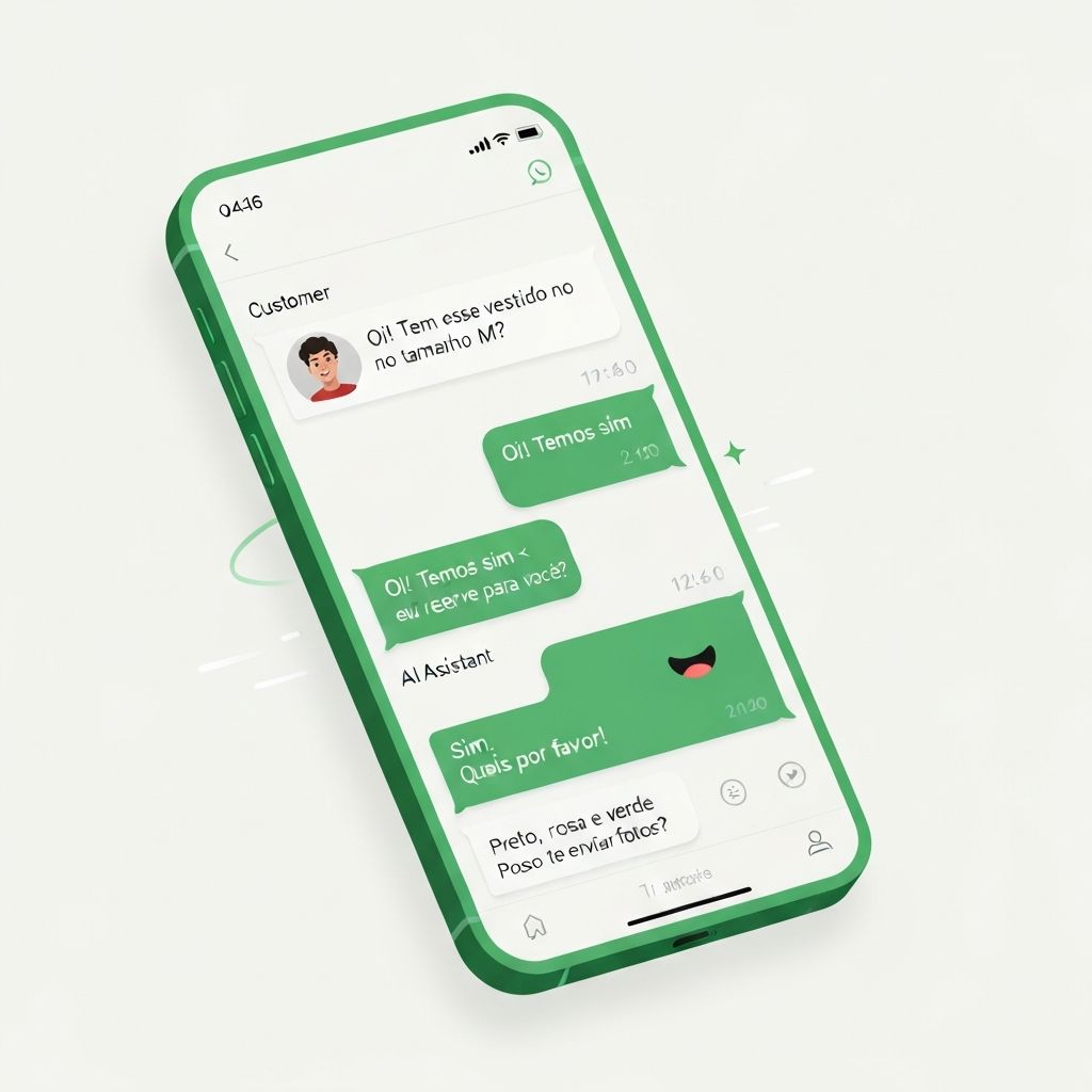WhatsApp com IA respondendo e fechando venda automaticamente